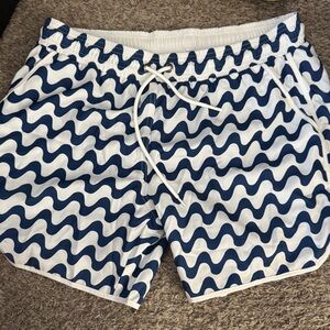 Wave Pattern Swim Shorts - Shortys